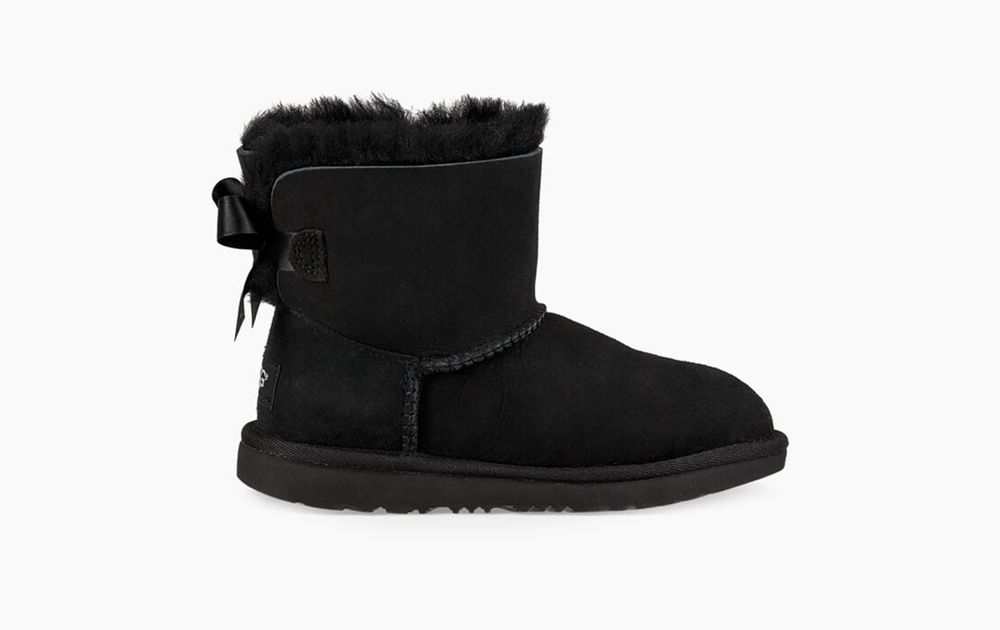 Ugg Mini Bailey Bow Ii - Kids Boots - Black - NZ (9628OKCUE)